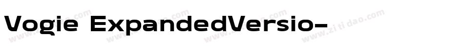 Vogie ExpandedVersio字体转换